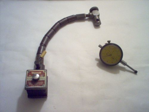 dial indicator and starret flex post magnetic  base