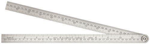 Starrett 471 Steel Folding Rule W/ Circumference Measurement, 24&#034; Length, 3/4&#034;
