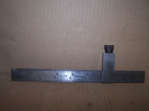 Vintage l. s. starrett company nine inch metal hardened no. 4 ruler square for sale