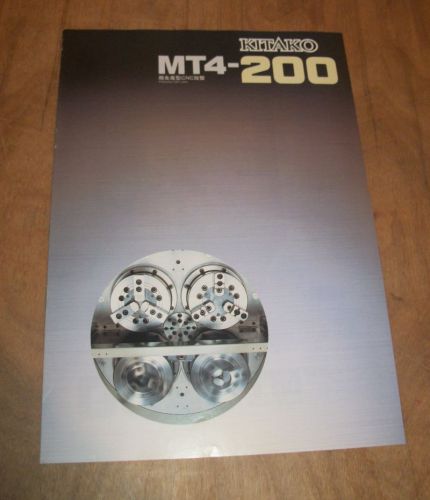 KITAGO MT4-200 CNC LATHE MANUAL