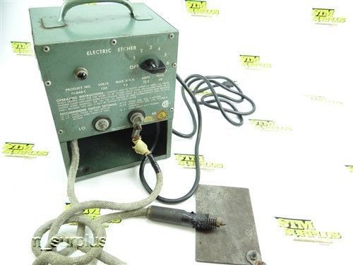 IDEAL BENCH TOP ELECTRIC ETCHER CAT NO. 11-048C 120V 12.5 AMP