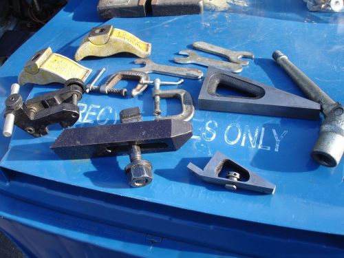 Machinist tooling planer gage, 2 small c clamp, 3 small wrench etc 11 piece lot for sale