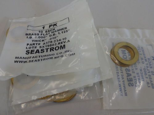 Seastrom brass round shims 1&#034; id x 1-1/2&#034; od x .010 for sale