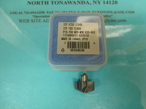 INDEXABLE DRILL TIP ICP-0720  ISCAR SUMOCHAM GRADE IC908 FOR STEEL NEW $32.02