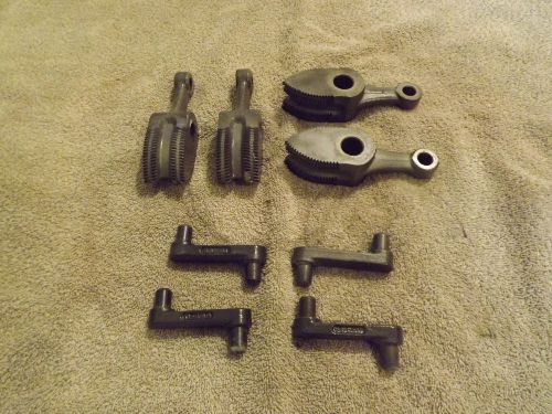 Lot of 4 ridgid 69070 d500x chuck jaws &amp; levers 802 pipe threader/ threading for sale