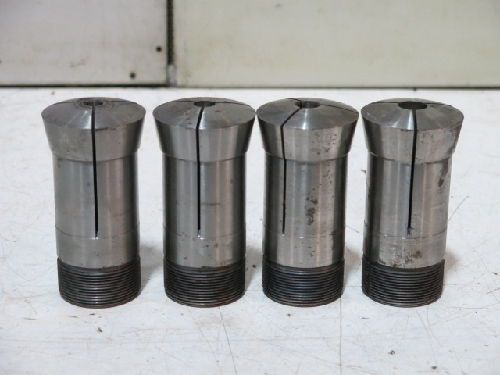 4 MIXED HARDINGE 16 C ROUND COLLETS LOT, 10mm, 12mm, 14mm, 16mm