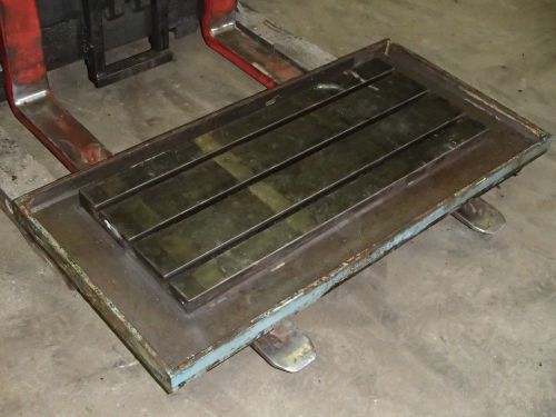 46.875&#034; x 22.625&#034; x 4.5&#034; Steel Welding 3 T-Slotted Table Cast Iron Layout Plate