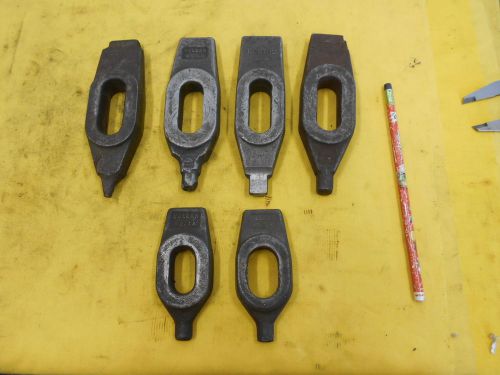 LOT of 6 FORGED MILLING MACHINE TABLE CLAMPS boring mill work holder tools