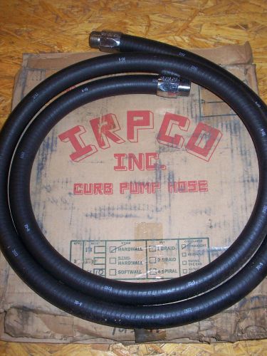 New irpco curb gasoline gas pump hose 8-02 2262 hardwall permanent for sale