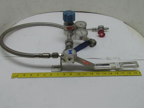 Mmnf-0262-sa single stage/station manifold 10 nox/n2 ss high pressure regulator for sale