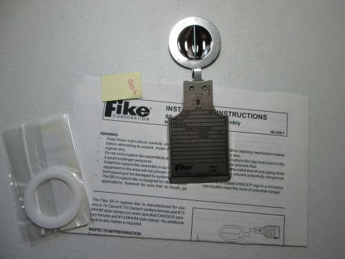 NEW IN BOX FIKE RUPTURE DISC 0225688 1.5 IN, SR-H, 316 TEFLON, 44.13 PSIG  (H4)