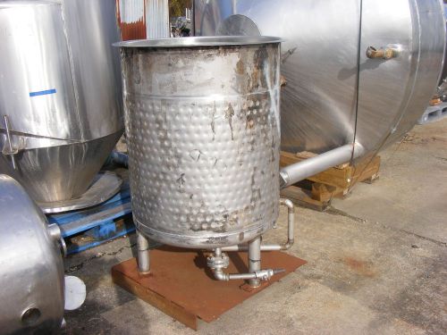 used 100 gallon Stainless Steel Tank Open Top Dish Bottom