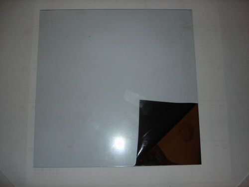 Mirror Finish 304 Stainless Steel .036 thick x 11&#034; x 11&#034; with White Plastic Film