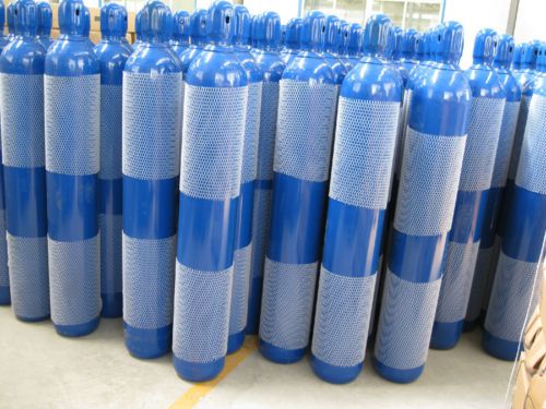 Iso9809 steel cylinder for oxygen - new tank new test with valve qf-2c and cap for sale