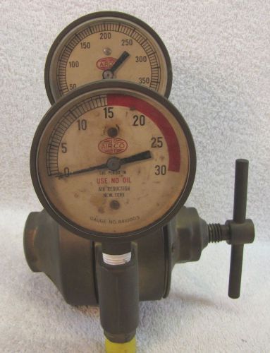 Airco cutting torch valve &amp; gauge for sale