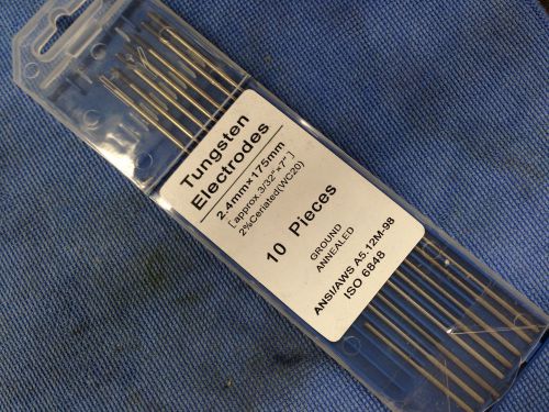 3/32&#034; X 7&#034; 2% Ceriated Tungsten tig Electrodes Grey Free Shipping USA!!