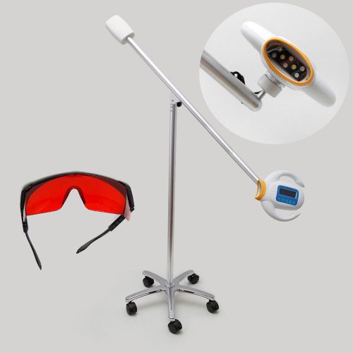Dental Instrument LED Teeth Whitening Bleaching Light Lamp Floor Holder Mobile