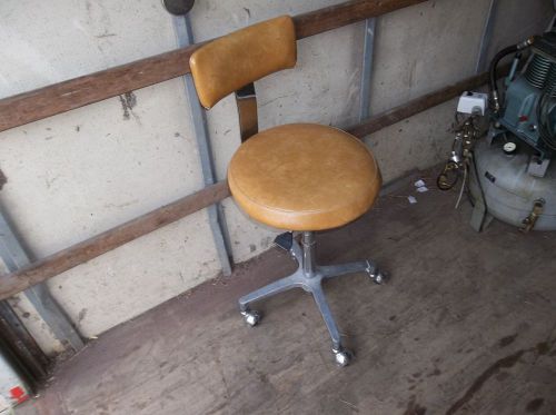 Vintage Dental Chair Medical Adjustable Industrial Swing Rolling Mid Century