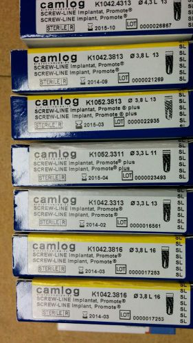 Camlog set of 7 sealed original implants