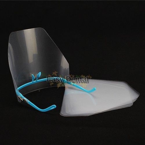 Eyewear Adjustable Detachable Full Face Shield with 10 detachable visors Dental