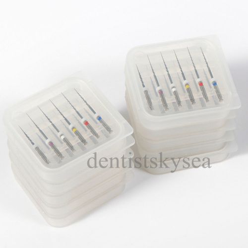 60pcs dental endo niti files endodontic rotary twisted tips mixed types 25mm for sale