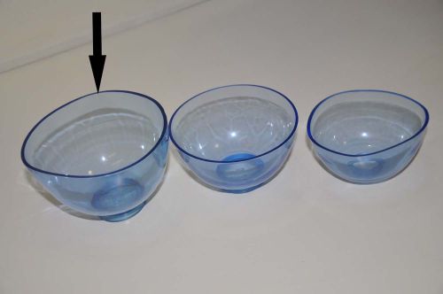 3 pcs dental lab flexible rubber mixing bowls dental rubber mixing bowl big size for sale