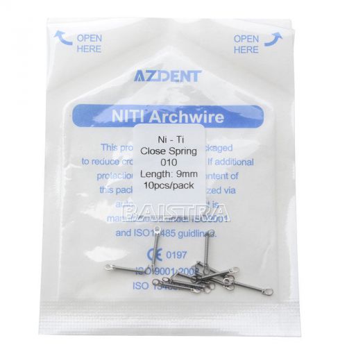 Hot sell 1 pack new dental Orthodontic Closed Coil Spring 0.010*9mm 10PCS/Pack