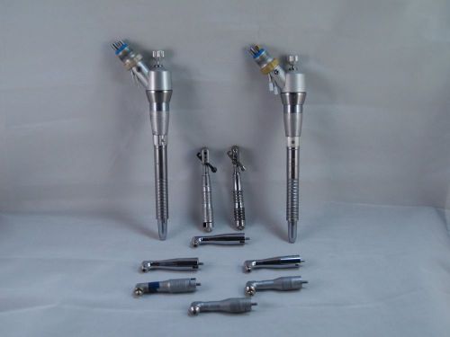 2-Shortys  Air Motor w/ 8 Attahments       #24   dental handpiece