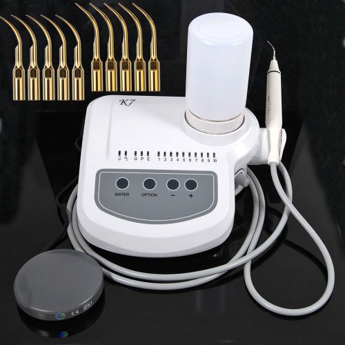 Dental ultrasonic piezo scaler fit satelec with 10 scaler tip cleaning gd2t gd5t for sale