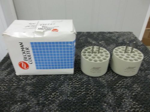BECKMAN COULTER DISK ADAPTER 50ML 4.5 ML SET OF 2 CENTRIFUGE 392263 NEW