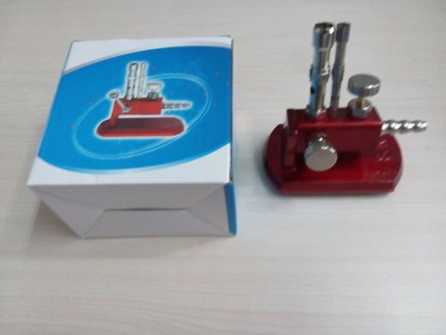 Dental Lab Bunsen Burner,Double tubes,Adjustment knob,nature gas,Red,SJK