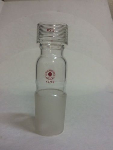 ACE GLASS Adapter, 45/50 to #25 Thread