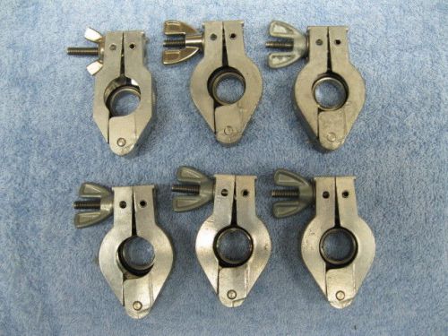 Lot of 6 NW16 NW-16 KW16 KW-16 QW QUICK CONNECT FLANGE CLAMPS O-RINGS VACUUM