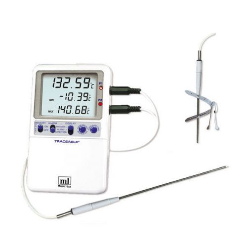 Traceable Platinum Hi-Accuracy Thermometer - Handle Probe Model 1 ea