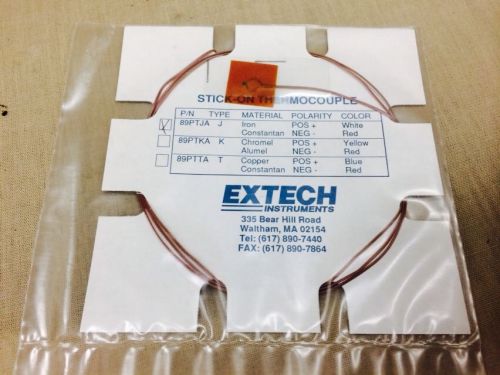 Extech j type stick on thermocouple 89ptja for sale