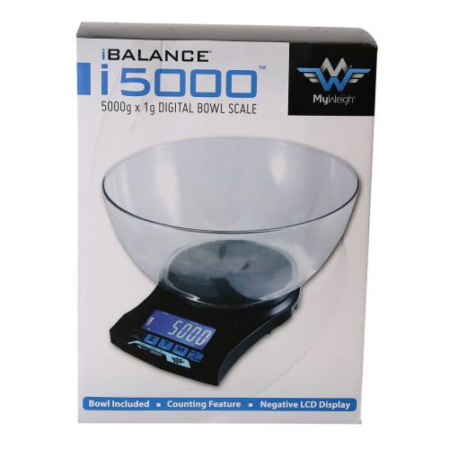 My weigh ibalance 5000 multi-purpose digital scale + bowl - 5000g x 1g - black for sale