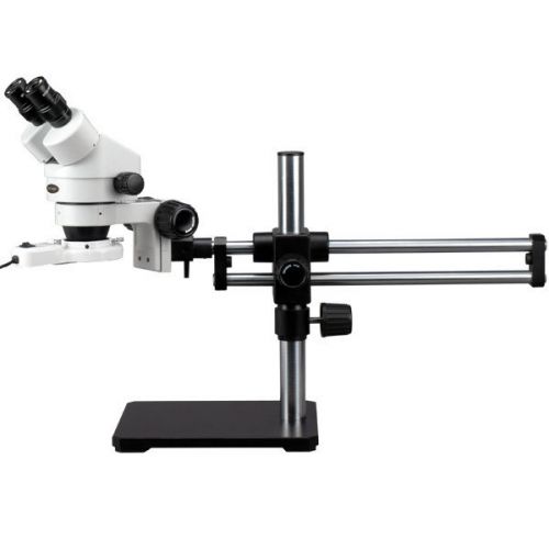 3.5x-45x binocular stereo microscope on ball bearing stand + light for sale