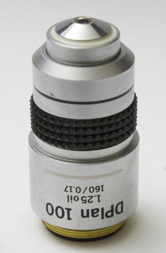Olympus D Plan 100x Oil 1.25 160 / 0.17 Microscope Objective Dplan