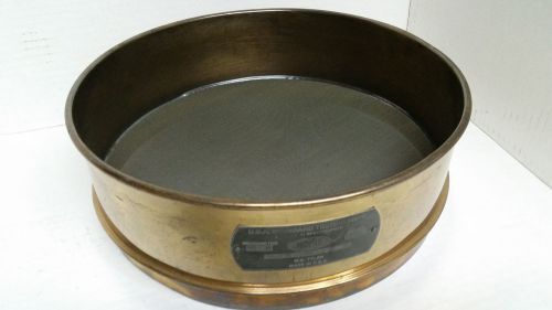 Us tyler no. 40 brass 35 mesh usa standard testing sieve 12 inch astm-11 specs for sale