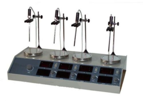 4*25W LED Multi-unit Magnetic Stirrer Digital Temperature Control RT-100°C