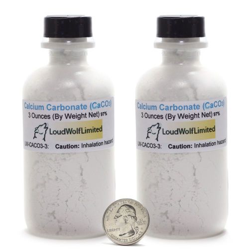 Calcium Carbonate / Fine Powder / 6 Ounces / Food Grade / SHIPS FAST FROM USA
