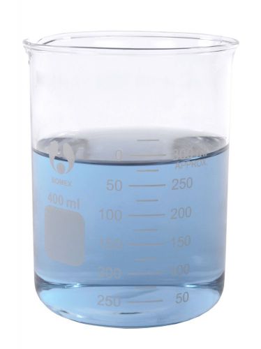 Borosilicate bomex glass griffin beaker 400ml graduated for sale