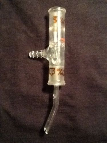 Kontes glass vacuum take off adapter suction receiver tube 14/20 outer joints for sale