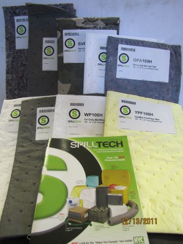 Spilltech spill tech sample pack 9 pc piece mat kit new for sale