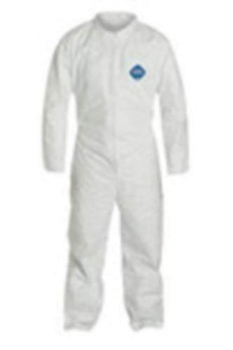 DuPont 3X White 5.4 mil Tyvek Disposable Coveralls. (8 Each)