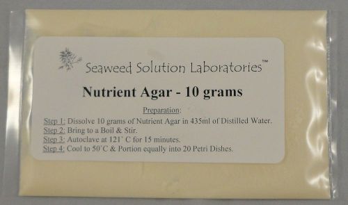 Nutrient Agar 10 grams - FREE SHIPPING!!!