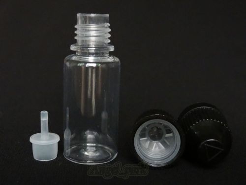 50Pcs 10ML Empty Plastic Squeezable Dropper Bottles Eye Liquid Dropper PET