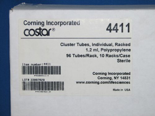 New corning costar cluster tubes 1.2ml racked tubes qty 960 for sale