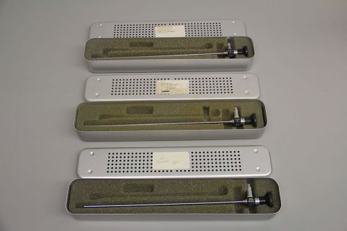 Set of 3 Karl Storz 27015 A B C Rigid Video Endoscopes Hysterscope Cystoscope