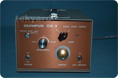 OLYMPUS CLK-3 COLD LIGHT SUPPLY (LIGHT SOURCE) @